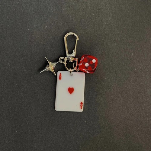Colorful dice playing card - 3d,