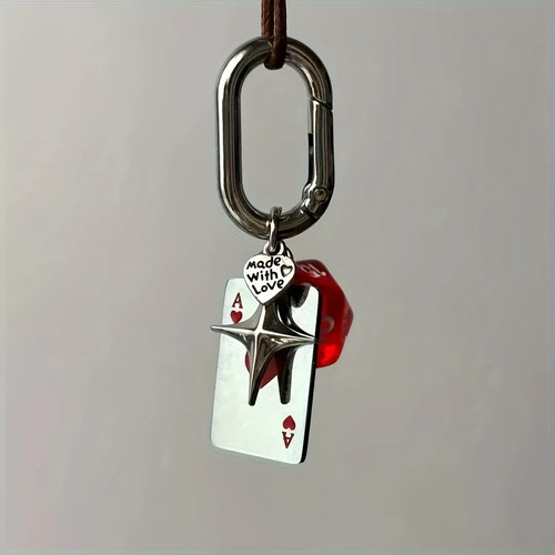 Multi sided dice keychain - multi,